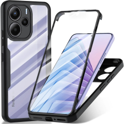 Husa pentru Xiaomi Redmi Note 14 5G + Folie - Techsuit ColorVerse 360 Series - Black