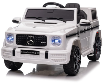 Masinuta electrica cu telecomanda mercedes benz g63 mp3 usbsd 2-25w roti spuma eva suspensii 110-69-53 cm 