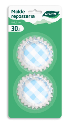 Set 30 forme briose colorate 5x 3.2 cm carouri albastre 