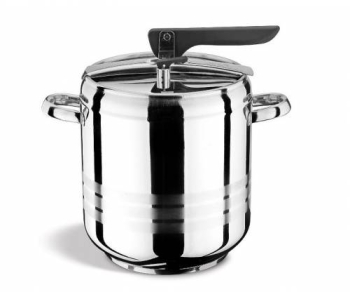 Oala Sub Presiune KlaussTech 12 L Inox Manere Fixe 2 Supape De Siguranta Culoare Argintiu 