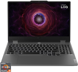 Laptop gaming Lenovo LOQ 15ARP9 FHD IPS 144Hz G-Sync AMD Ryzen 5 7235HS 24GB DDR5 1TB SSD GeForce RTX 3050 6GB No OS Luna Grey 
