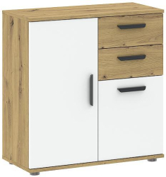 Comoda Sani BASIC TWO 2D2S 71 x 35 x 75 cm Artisan/Alb 