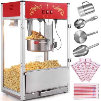 Masina automata Popcorn Cinema Profesional putere 1615 W Rosu 566x392x862 mm 