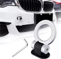 Ornament carlig remorcare RACING SPORT - ARGINTIU