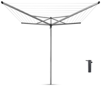 Spatiu exterior Brabantia Essential 90300258 50 m Ancora din beton Rezistent la coroziune Inox 
