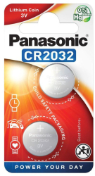 Baterie Panasonic CR2032 DL2032 225mAh 3V baterie cu litiu buton duo blister Continutul pachetului 1x Blister