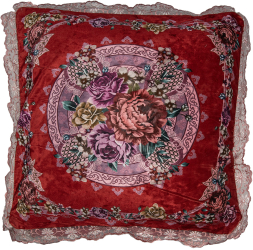 Fata perna decorativa textil Flowers 55x55 cm 
