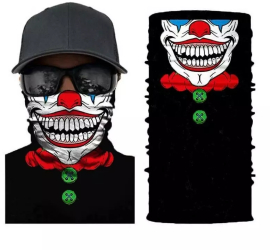 Masca bandana Joker din neopren Gonga® Negru 