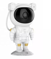 Proiector in forma de astronaut permite proiectarea stelelor sau galaxiilor Gonga® Alb 