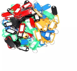 Set 100 bucati brelocuri/identificatori pentru chei Gonga® Multicolor 