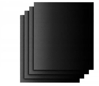 Set 4 bucati folie antiaderenta din teflon pentru gratar Gonga® Negru 