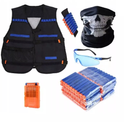 Set de joaca cu accesorii compatibile Nerf pentru copii Gonga® Albastru/Portocaliu 