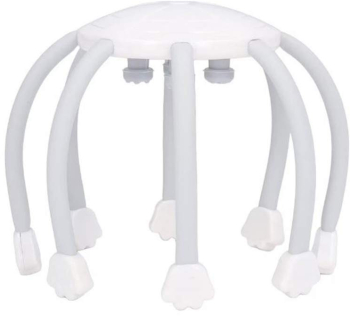 Aparat Electric Antistres EDAR Pentru Scalp Model Caracatita Relaxare Alimenare Cablu USB 3 Moduri Masaj Alb 