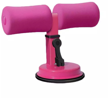 Aparat Fitness EDAR Cu Suport Pentru Picioare Ideal Pentru Flotari Abdomene Tonifiere Muschi Abdominali Fixare pe Podea Roz 