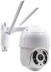 Camera de Supraveghere Wireless SIKS Pentru Exterior Rotatie 360 de Grade Mod de Vedere Nocturna Alb 
