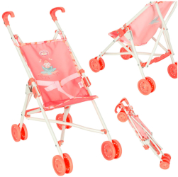 Carucior Pentru Papusi pilabil Annabell Tip Umbrela Roz 26 cm x 43 cm x 53 cm 