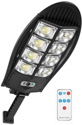 Lampa Solara Stradala Sau Gradina SIKS Cu Panou Solar Incorporat De Exterior 240 LED SMD Lumina Neutra Control Telecomanda Senzori de A 