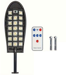 Lampa Solara Stradala Sau Gradina SIKS Cu Panou Solar Incorporat De Exterior 520 LED SMD Lumina Neutra Control Telecomanda Senzori de A
