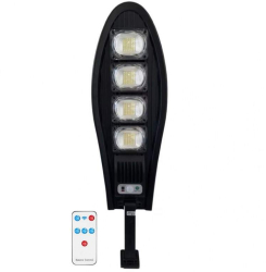 Lampa Solara Stradala Sau Gradina SIKS Panou Solar Incorporat Exterior 168 LED SMD Lumina Neutra Control Telecomanda Senzori de Amurg 