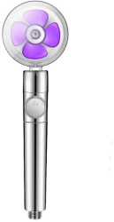 Para Cap de Dus SIKS cu Elice MOV si Jet Turbo Tip Vortex Cu Presiune Foarte Puternica Filtru Apa Cap Rotativ 360° si Buton On/Off Ar 