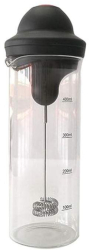 Spumator Electric De Lapte EDAR Cu Pahar De Sticla 450 ml Cu Baterii 