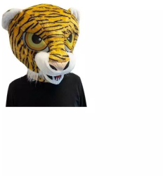 Masca amuzanta Cap de tigru din plus Gonga® Leopard 