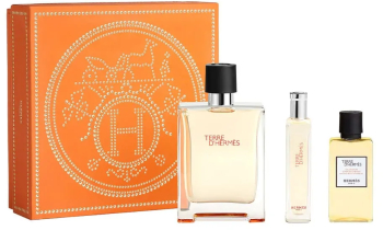Set Hermès Terre d’Hermès 100ml Apa de Toaleta + 15ml + 40ml Gel de Dus 