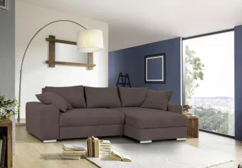 Coltar extensibila California cu Topper inclus 285 cm Crown 5 Maro inchis 