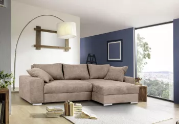 Coltar extensibila California cu Topper inclus 285 cm Enjoy 02 Bej inchis 