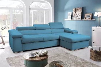 Coltar extensibila Monessa dreapta 270 cm Crown 14 Albastru 
