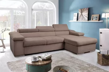 Coltar extensibila Monessa dreapta 270 cm Crown 4 Maro deschis 
