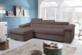 Coltar extensibila Monessa stanga 270 cm Crown 5 Maro inchis 
