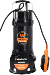 Pompa submersibila profesionala cu tocator Wolfson pentru apa murdara PWT-7500-F 1500W debit max 1800l/h - 2 