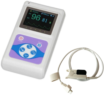 Pulsoximetru profesional Contec CMS60D model 2025 senzor adulti masoara saturatia de oxigen si rata pulsului 