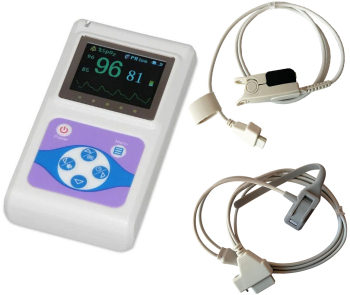 Pulsoximetru profesional Contec CMS60D model 2025 senzor adulti neonatal masoara saturatia de oxigen si rata pulsului 