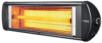 Radiator electric cu infrarosu 2500W Termostat Corp metalic IP20 Negru 