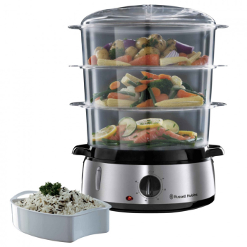 Aparat de gatit cu aburi Russell Hobbs 19270-56 800W 9l Timer Inox / negru 