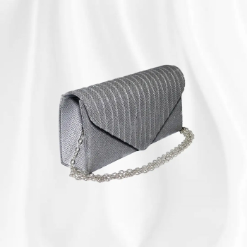 Geanta mica plic seara pentru ocazii si petreceri 20 x 10 cm Magrot B-35 - Gri 