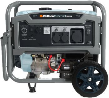Generator de curent pe benzina Wolfson Imperio 8300 8300W monofazat 17.5CP 457cc compatibil cu automatizare ADG11050
