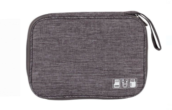 Husa pentru depozitarea cablurilor castilor accesorii electronice Material impermeabil 24.5x13x7.5 cm Gri 