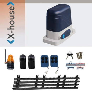 Kit Automatizare Poarta Culisanta Power Gate 600 Kg cu lampa fotocelule si cremaliera 