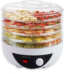 Uscator de fructe si legume Esperanza EKD002 250W 5 nivele 35-70C Ventilator Termostat Alb 