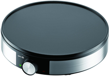Aparat de facut clatite Arielli APM-3012 3 trepte putere Termostat reglabil Suprafata antiaderenta 1200 W Inox/Negru 