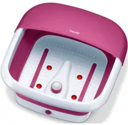 Baia de picioare cu hidromasaj Beurer FB 30 3 functii Pliabila Mentinerea temperaturii Roz/alb 