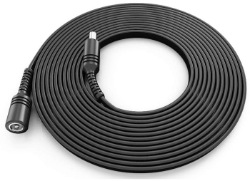 Cablu de Alimentare Extensie Mufata de 10m MRG M1168 Mufat Mama - Tata 5.5mm Universal Pentru Camera de Supraveghere Pana la 57V Negru