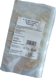 Pungi vidat/vacuum netede pentru masini de vidat cu camera 150X300 mm grosime 65 microni transparente set 100 bucati 