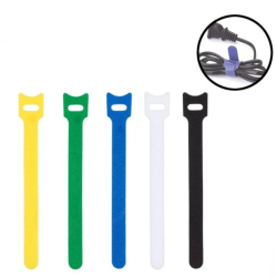 Set 10 coliere cu scai pentru ogranizare cabluri 14.5x1.5cm 