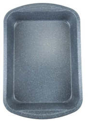 Tava de copt Bohmann BH 9065MRB otel carbon 45x27 cm Acoperire marmura Gri 