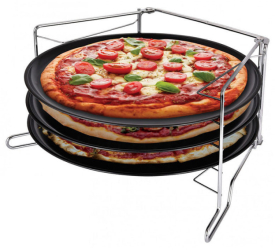 Set tavi pentru pizza Kinghoff KH 1480 4 piese 32 3 cm Negru 