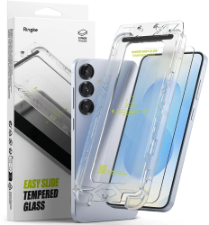 Folie pentru Samsung Galaxy S25 set 2 - Ringke Easy Slide Tempered Glass - Clear 